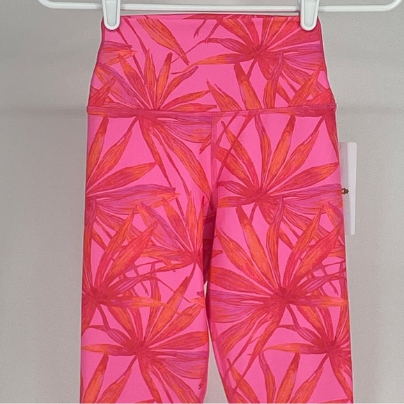 SPIRITUAL GANGSTER NWT INTENT HIGH WAISTED 7/8TH LEGGINGS PINK GLOW PRINT XS - Picture 7 of 12